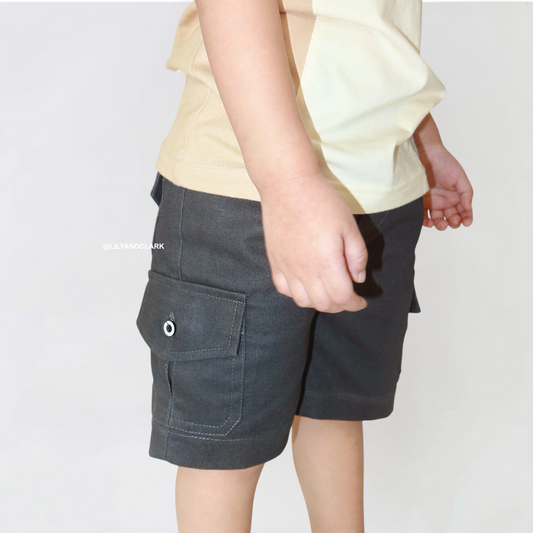 Lily And Clark Celana Pendek Cargo Chino CGP04 Abu