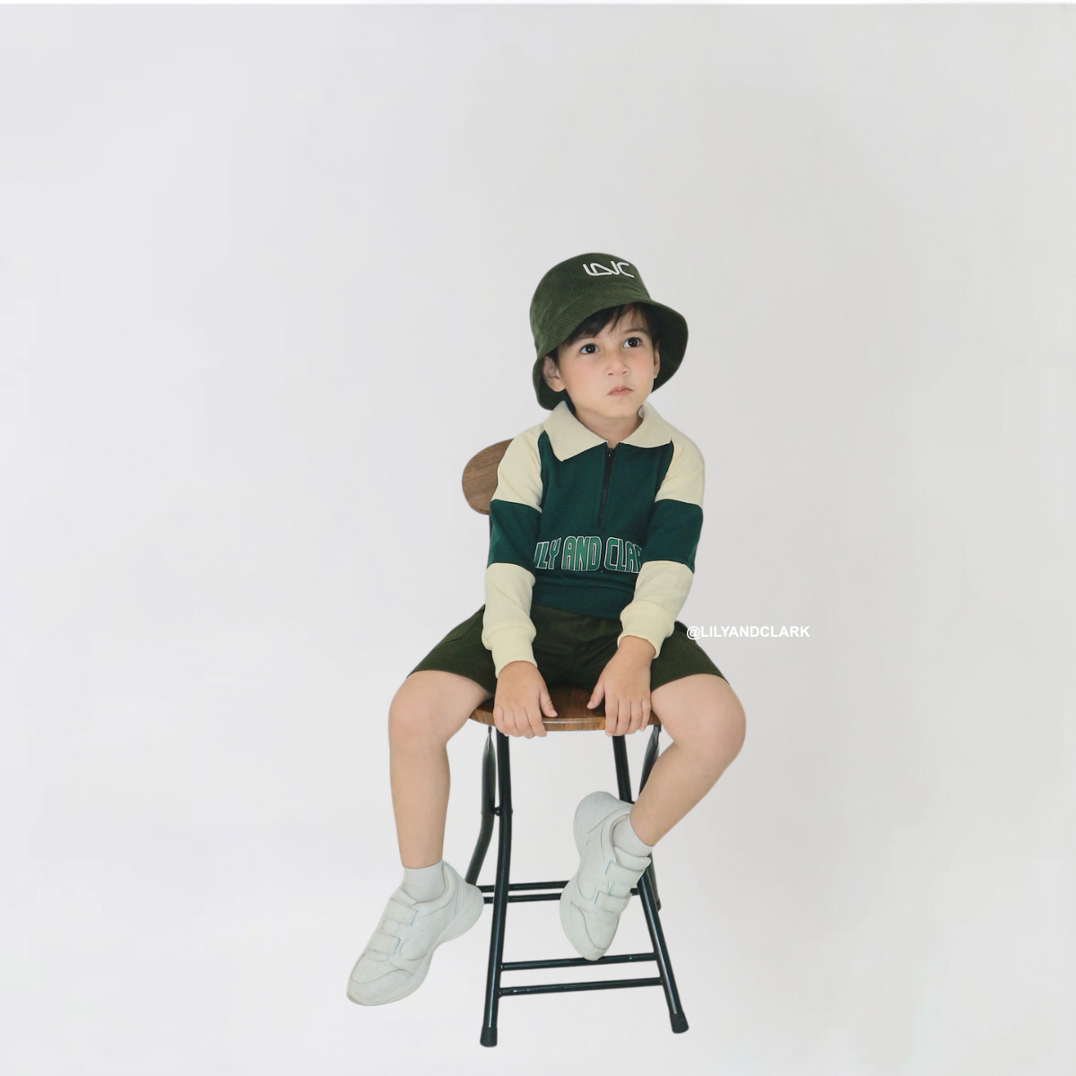 Lily And Clark Topi Bucket Tali Anak BC03-ARMY