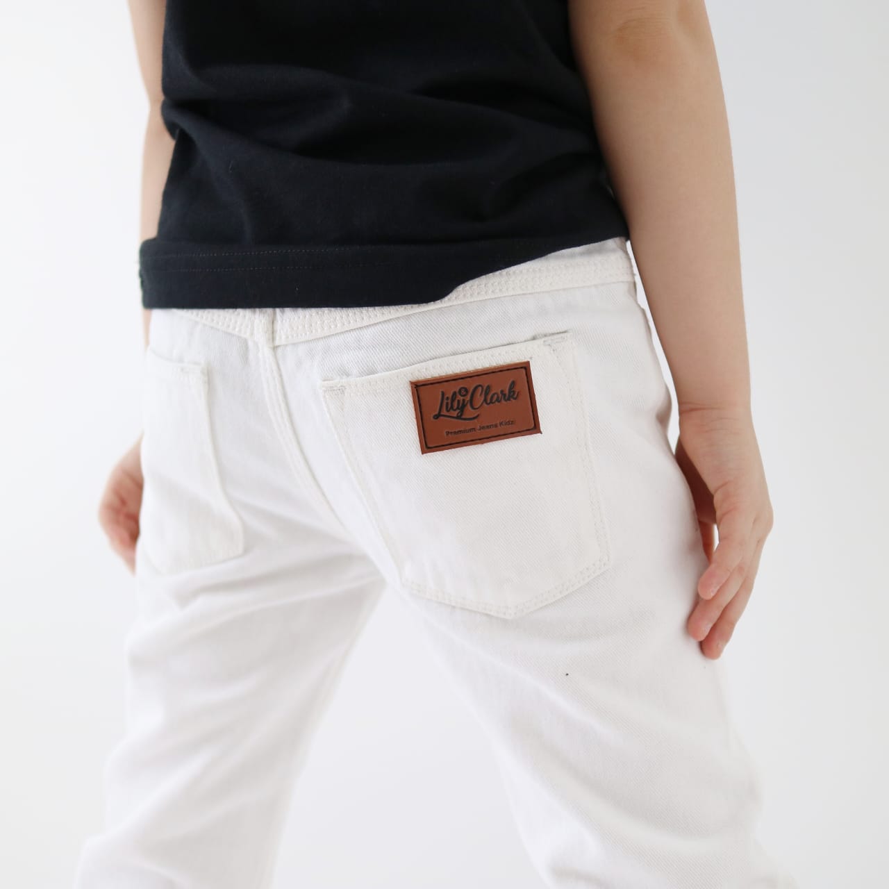 LILY AND CLARK Jeans Anak warna Broken Whita premium JW01