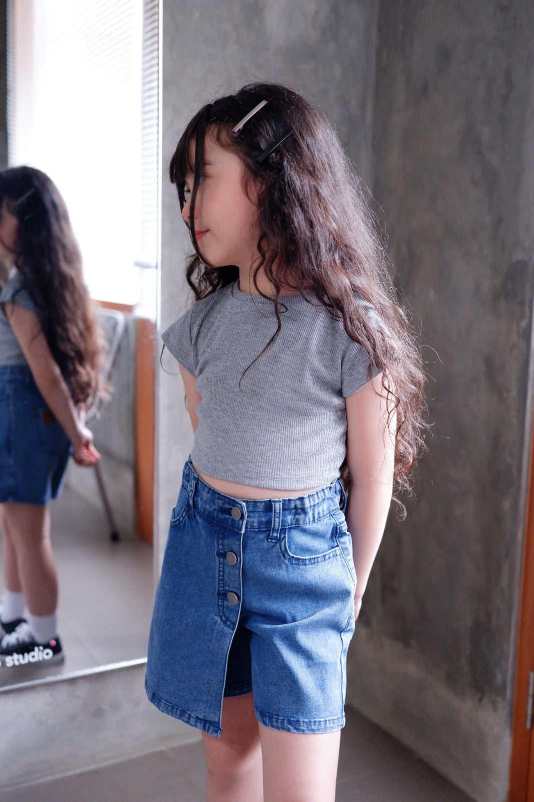 CELANA ROK JEANS ANAK PEREMPUAN JC03