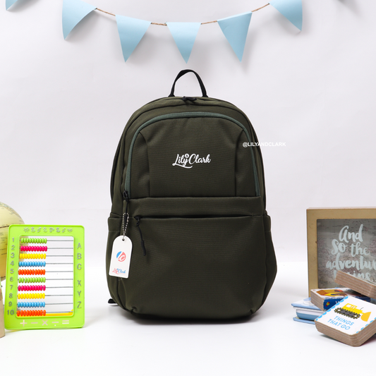 LILY AND CLARK Tas Ransel Anak warna Army KAVI-02