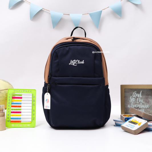 LILY AND CLARK Tas Ransel Anak warna Navy Combine ZIYA-01