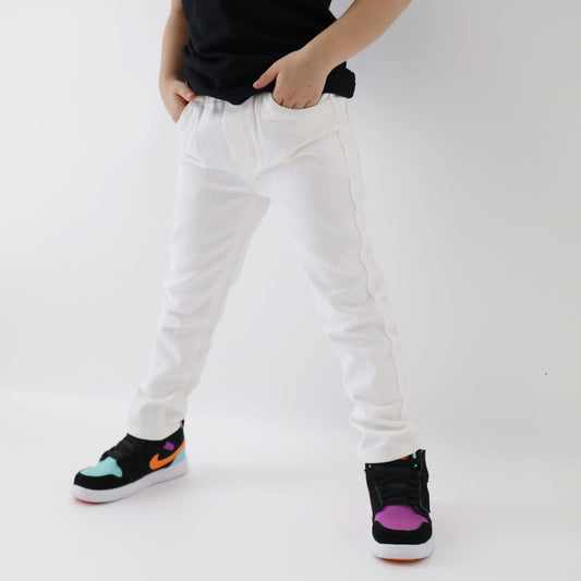 LILY AND CLARK Jeans Anak warna Broken Whita premium JW01