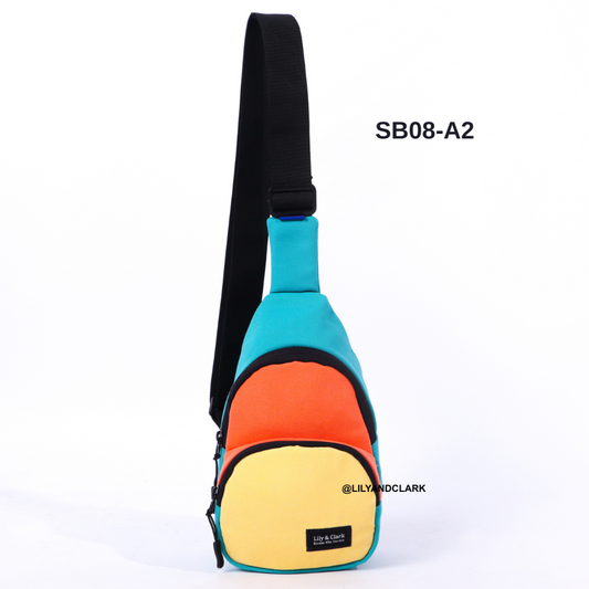 Lily And Clark Tas Selempang Anak Warna Teracotta kombinasi - SB08-A2