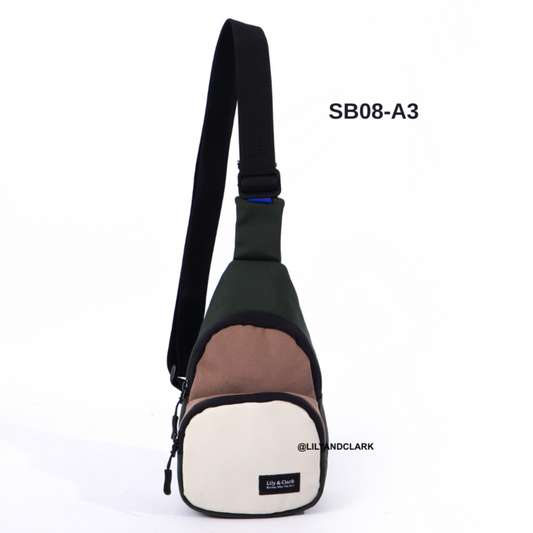 Lily And Clark Tas Selempang Anak Warna Coklat kombinasi - SB08-A3