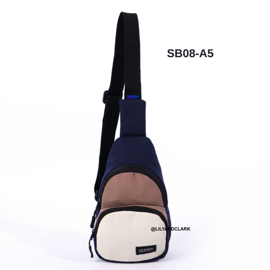 Lily And Clark Tas Selempang Anak Warna Navy kombinasi - SB08-A5
