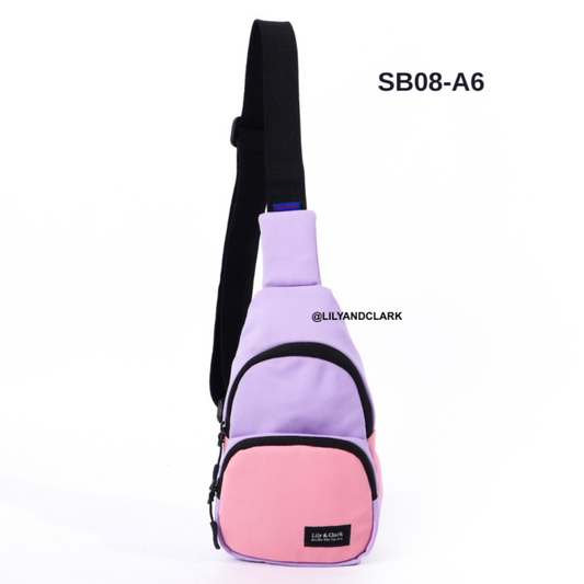 Lily And Clark Tas Selempang Anak Warna Lilac kombinasi - SB08-A6