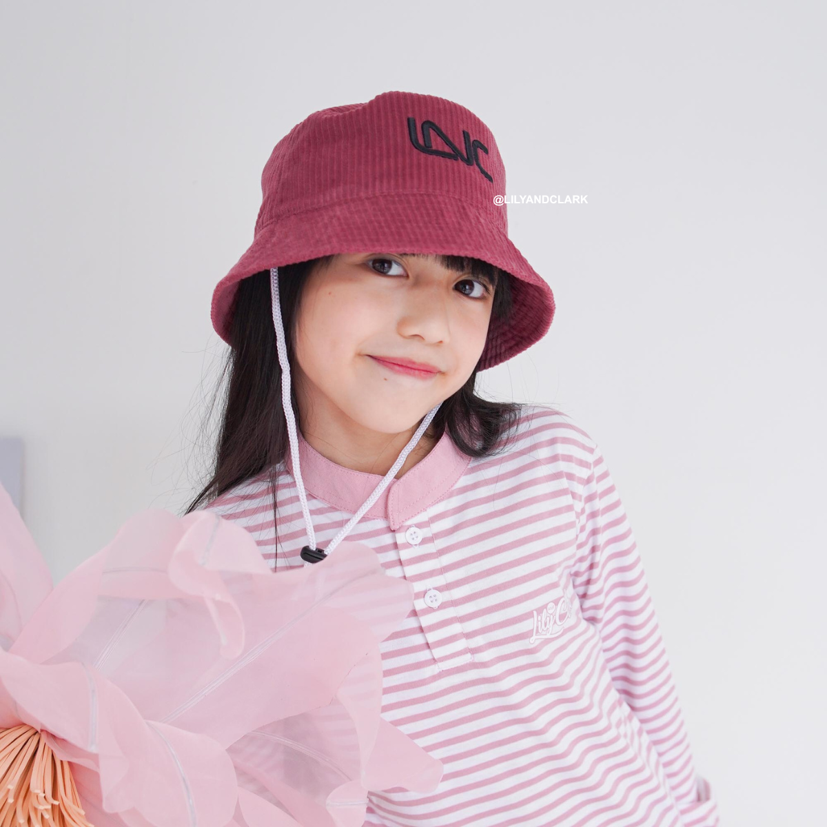 Lily And Clark Topi Bucket Tali Anak BC06-MAUVE