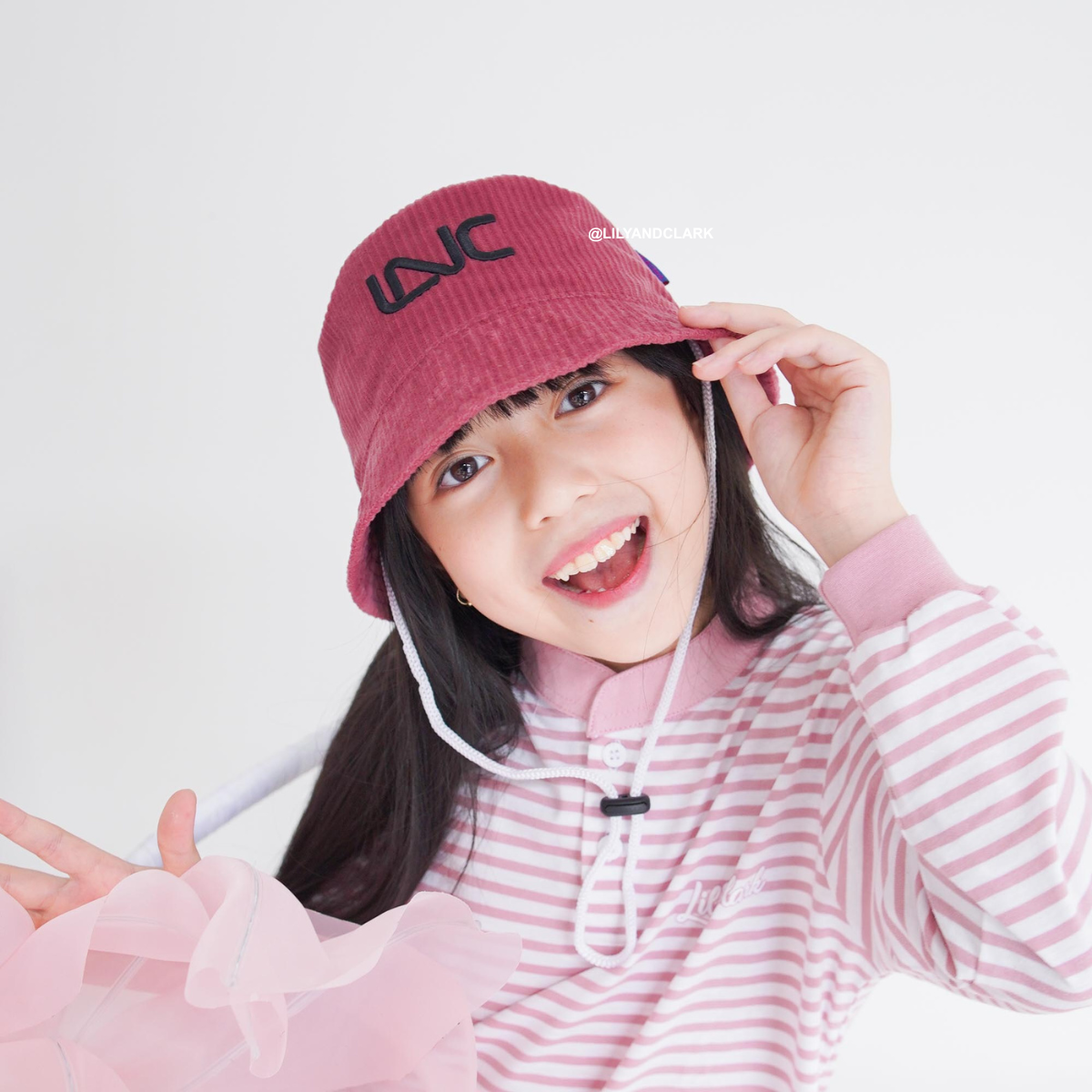 Lily And Clark Topi Bucket Tali Anak BC06-MAUVE