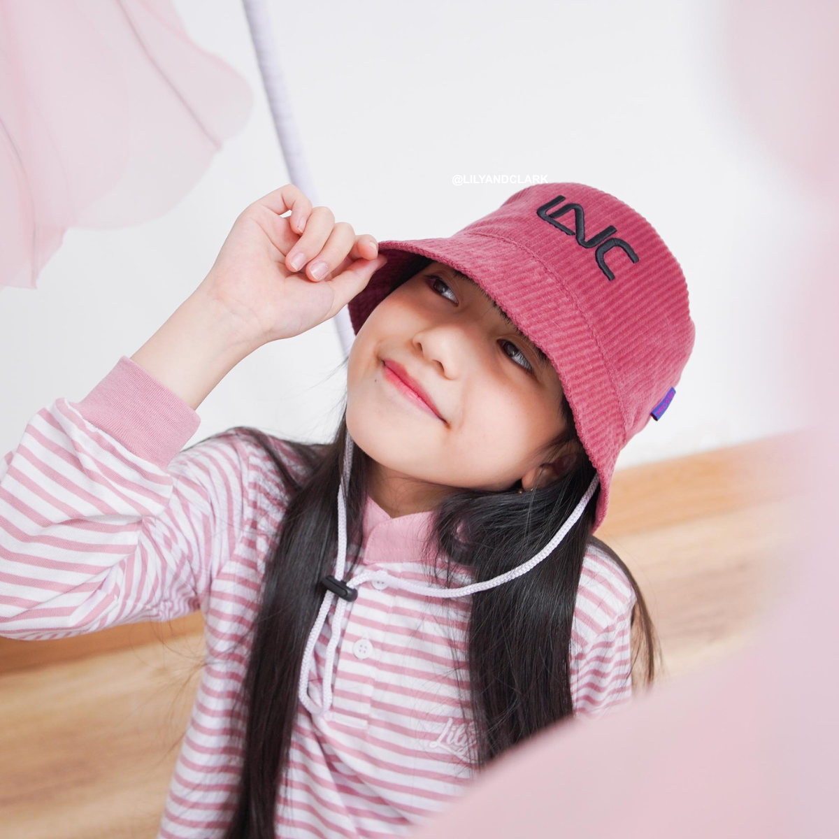 Lily And Clark Topi Bucket Tali Anak BC06-MAUVE