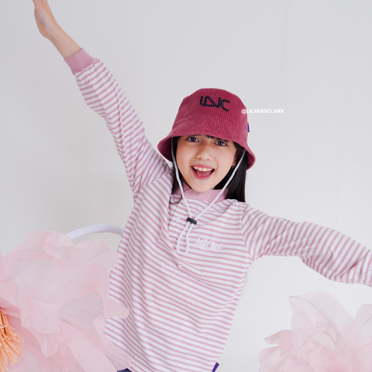 Lily And Clark Topi Bucket Tali Anak BC06-MAUVE