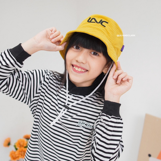 Lily And Clark Topi Bucket Tali Anak BC05-MUSTARD