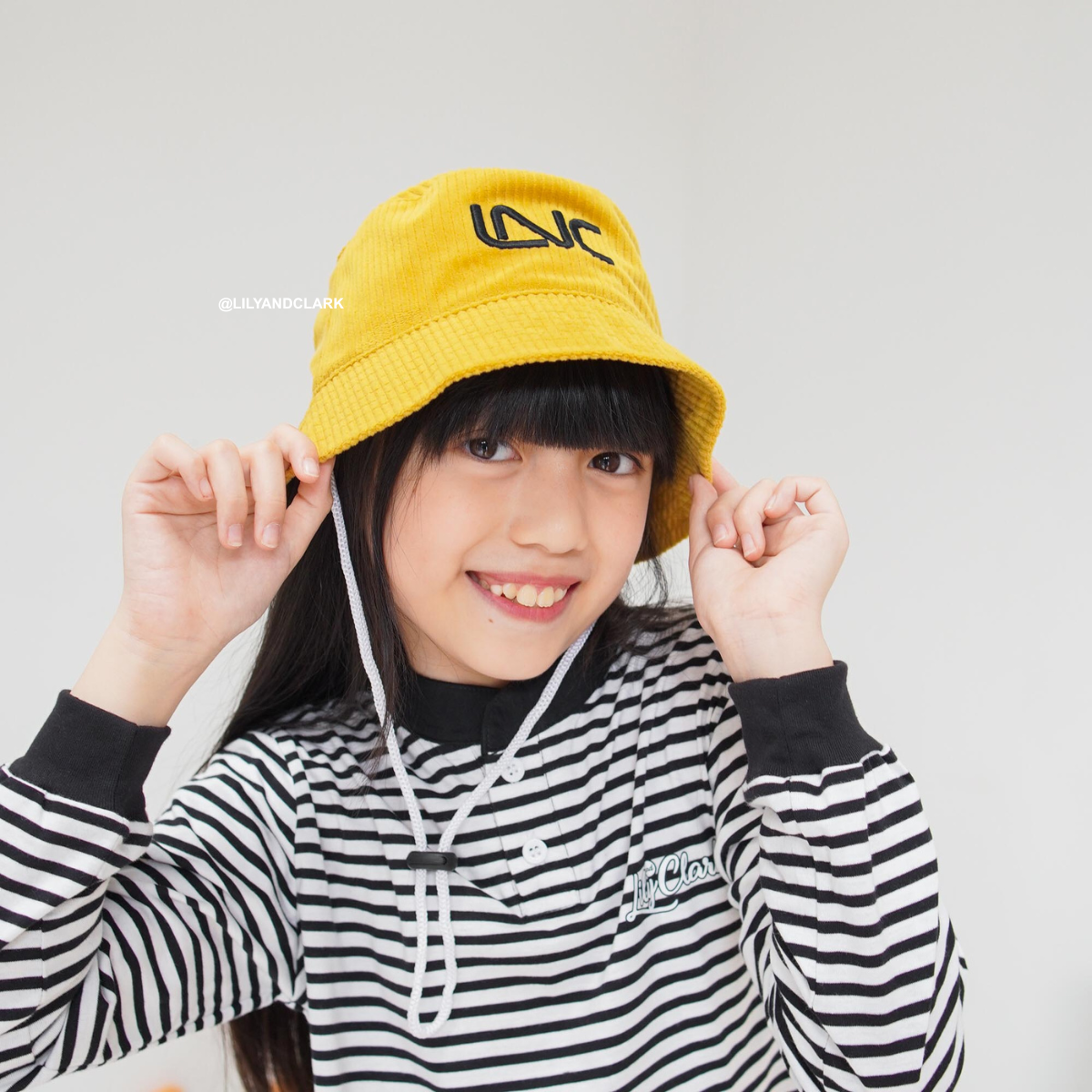 Lily And Clark Topi Bucket Tali Anak BC05-MUSTARD
