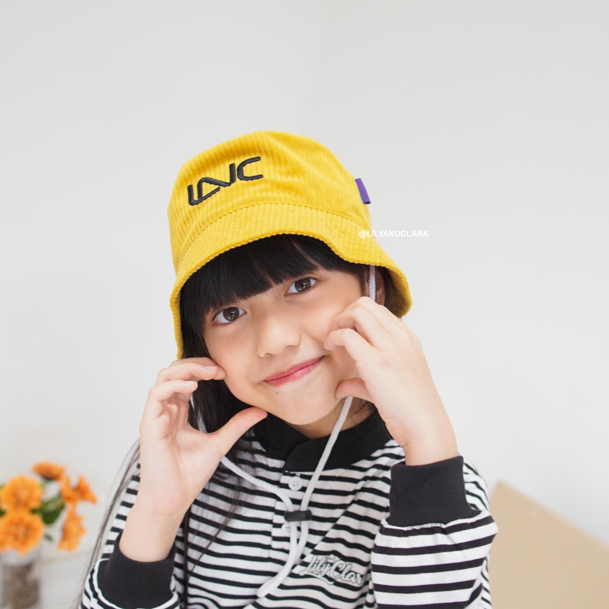 Lily And Clark Topi Bucket Tali Anak BC05-MUSTARD
