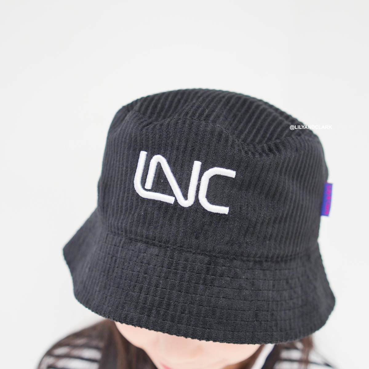Lily And Clarj Topi Bucket Tali BC02-HITAM