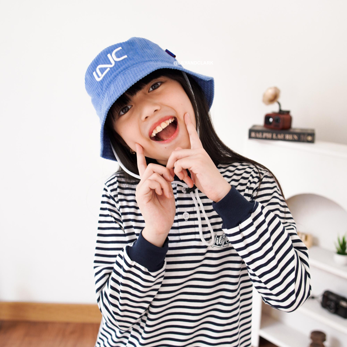 Lily And Clark Topi Bucket Tali Anak BC07-DENIM
