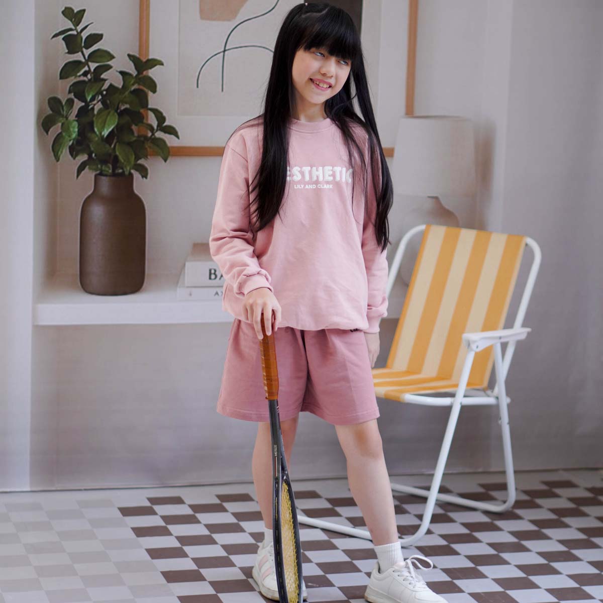 Lily And Clark Sweater Anak Perempuan Warna Pink - ST33-PINK