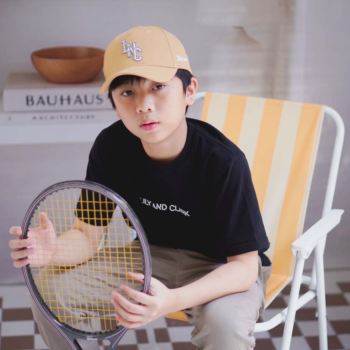 Lily And Clark Topi Baseball Anak Unisex PREMIUM V2 Warna Khaki -TB18-KHAKI