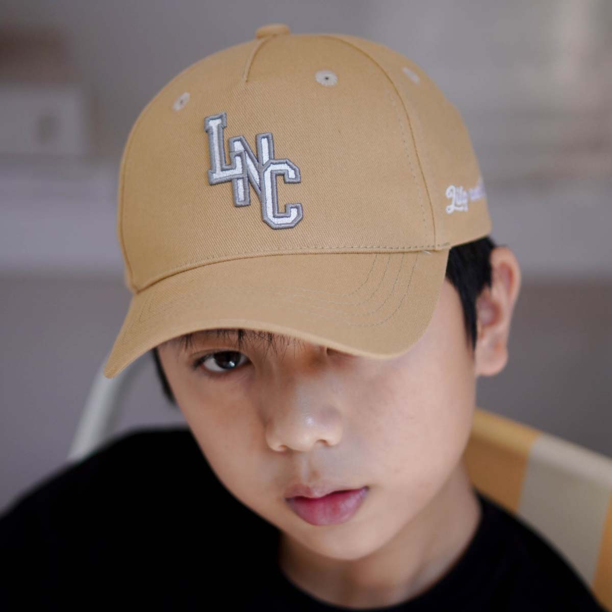 Lily And Clark Topi Baseball Anak Unisex PREMIUM V2 Warna Khaki -TB18-KHAKI