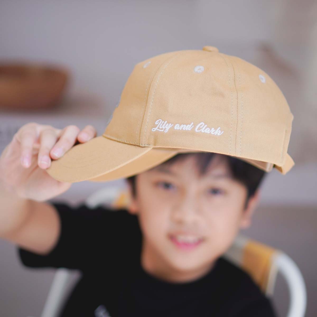Lily And Clark Topi Baseball Anak Unisex PREMIUM V2 Warna Khaki -TB18-KHAKI