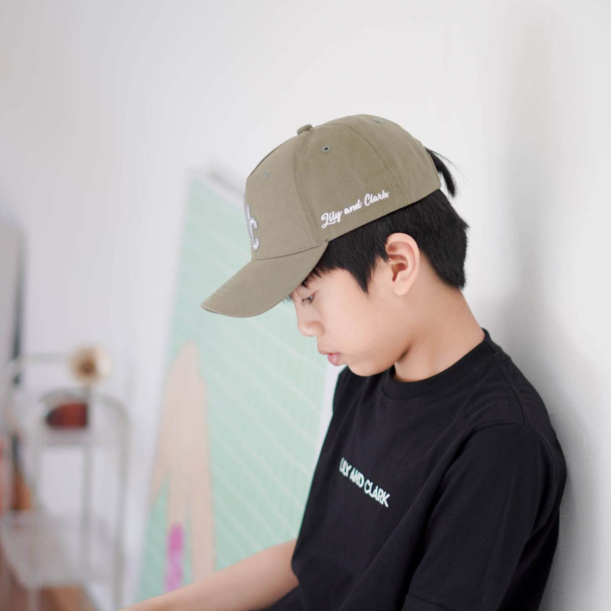 Lily And Clark Topi Baseball Anak Unisex PREMIUM V2 Warna OLive -TB18-OLIVE