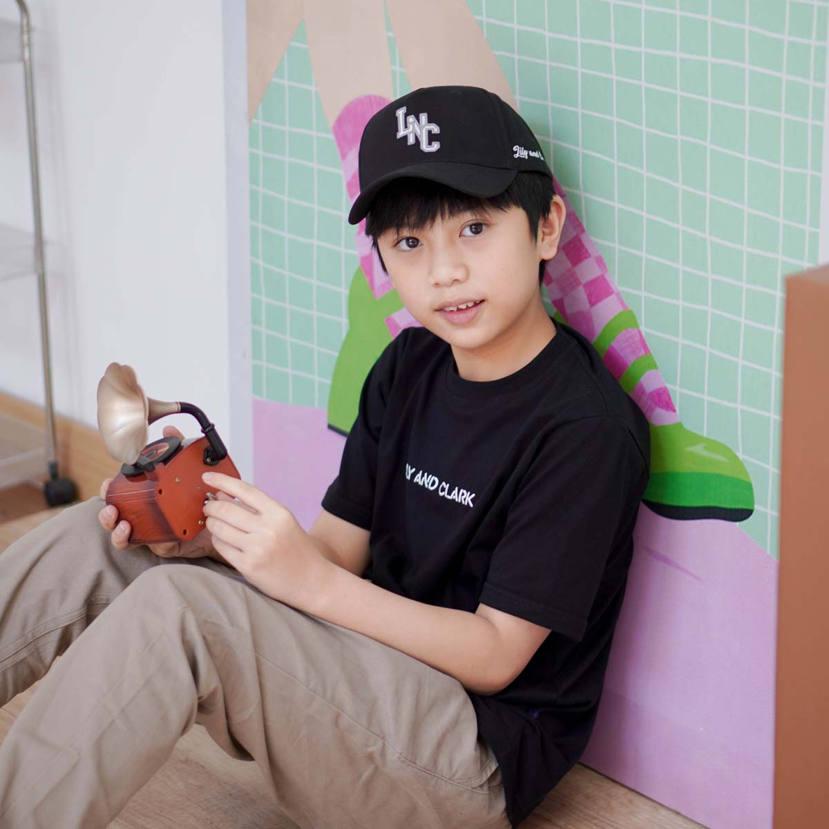 Lily And Clark Topi Baseball Anak Unisex PREMIUM V2 Warna Hitam -TB18-HITAM