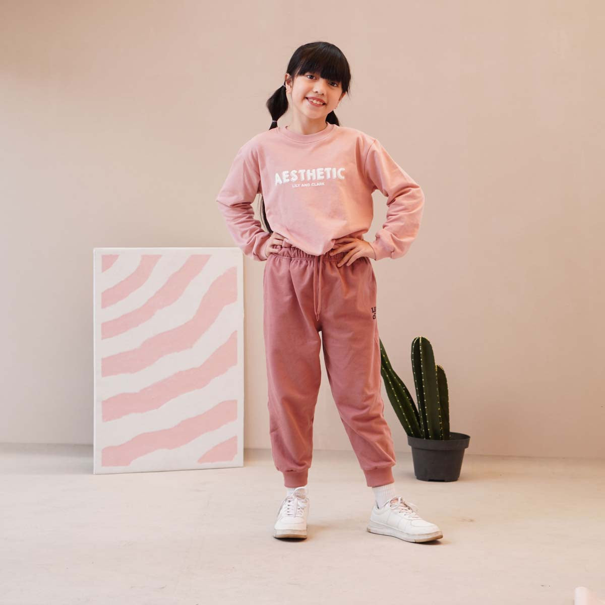Lily And Clark Sweater Anak Perempuan Warna Pink - ST33-PINK