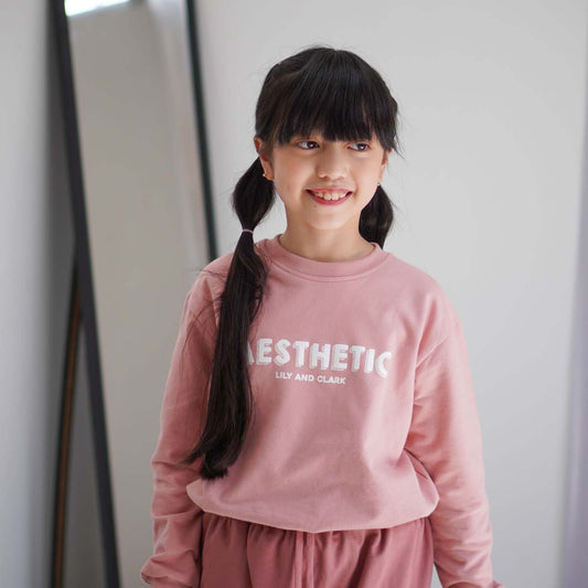Lily And Clark Sweater Anak Perempuan Warna Pink - ST33-PINK