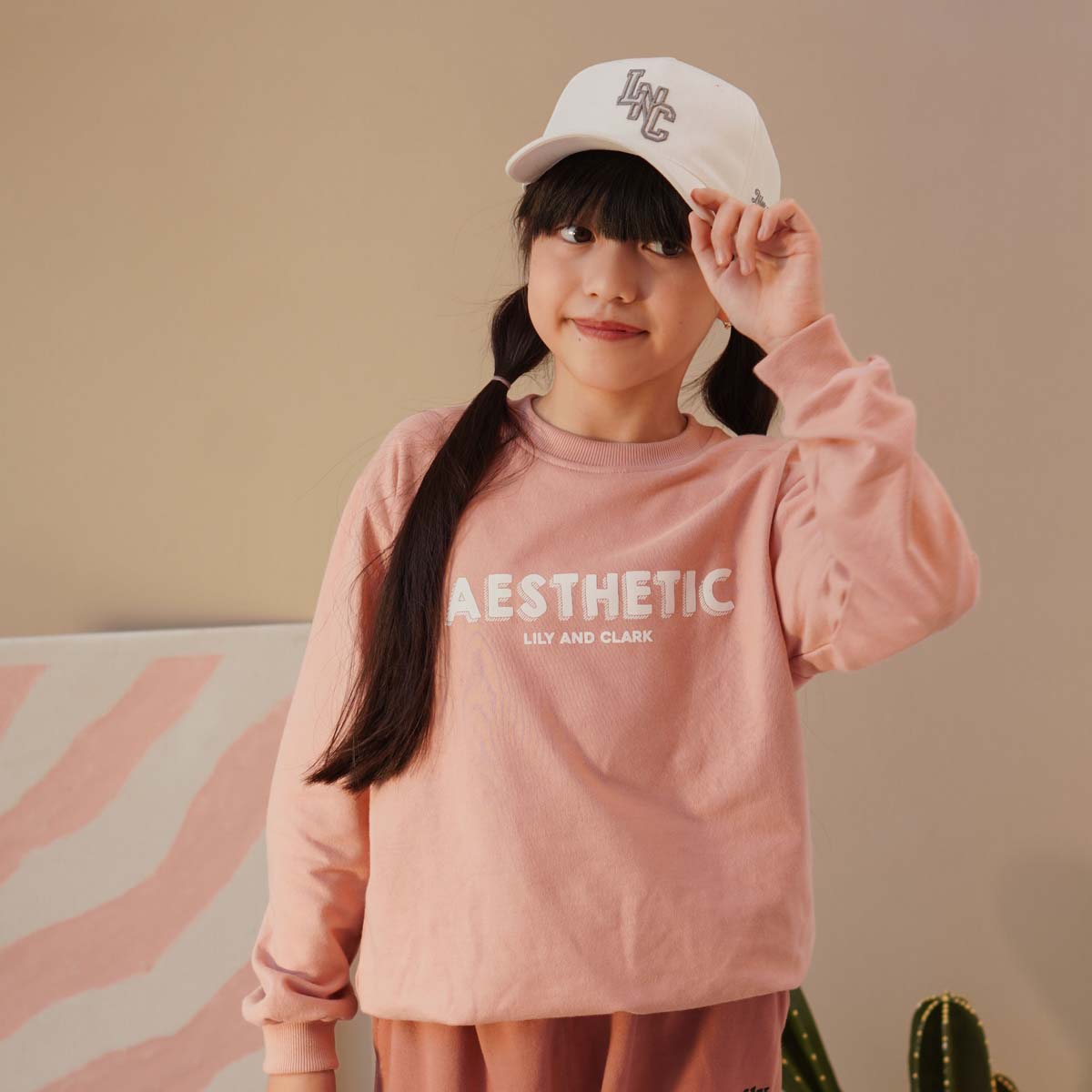 Lily And Clark Topi Baseball Anak Unisex PREMIUM V2 Warna WHITE -TB18-OFF-WHITE