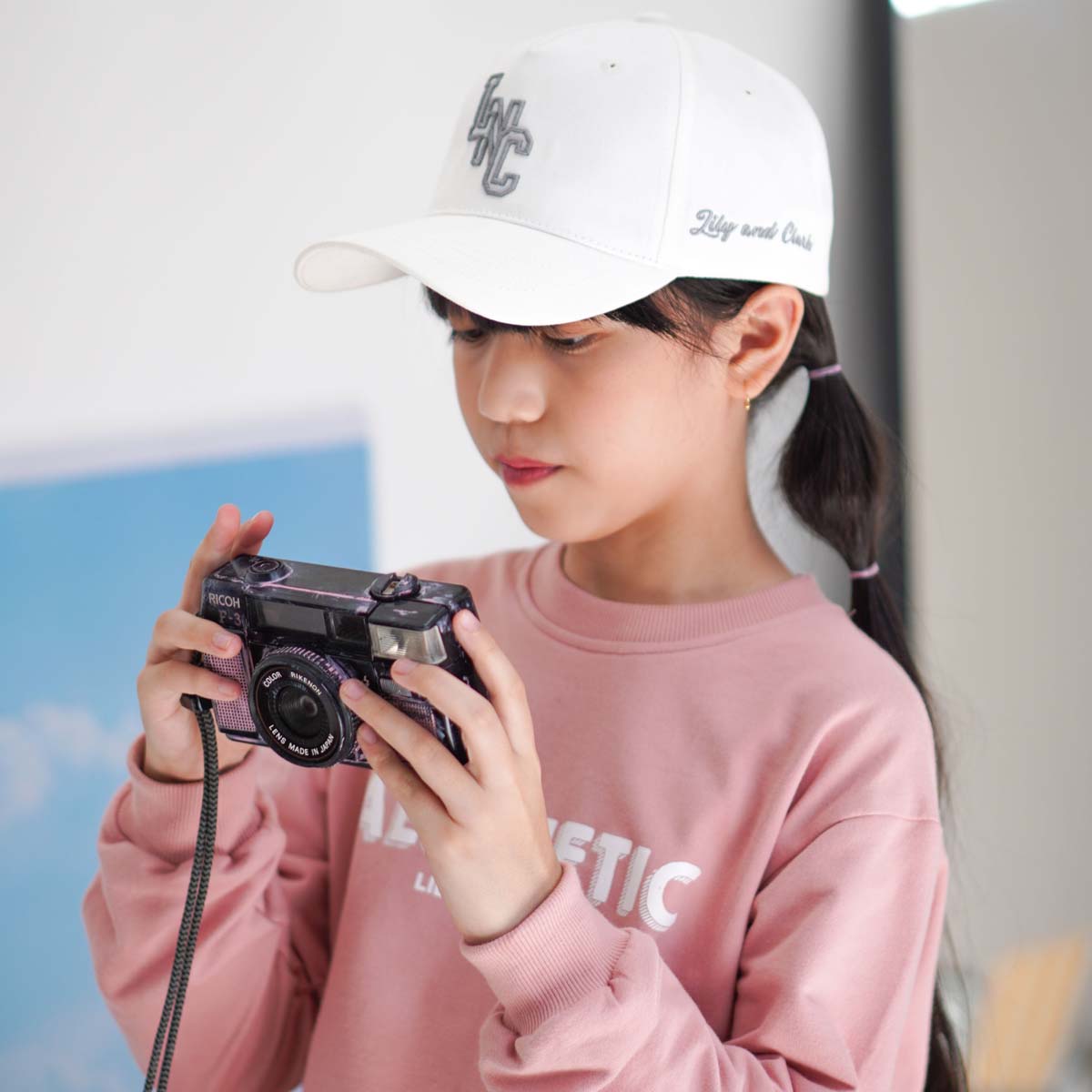 Lily And Clark Topi Baseball Anak Unisex PREMIUM V2 Warna WHITE -TB18-OFF-WHITE