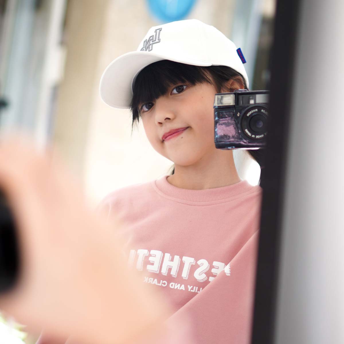 Lily And Clark Topi Baseball Anak Unisex PREMIUM V2 Warna WHITE -TB18-OFF-WHITE