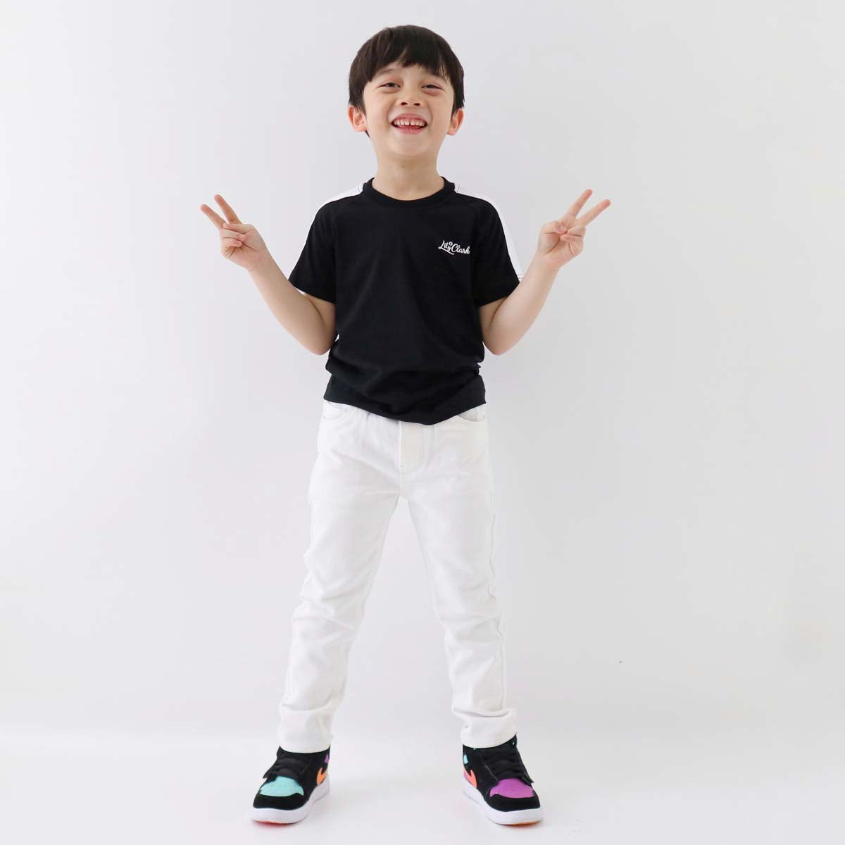 LILY AND CLARK Kaos Anak Keren warna Hitam KLC133-HITAM