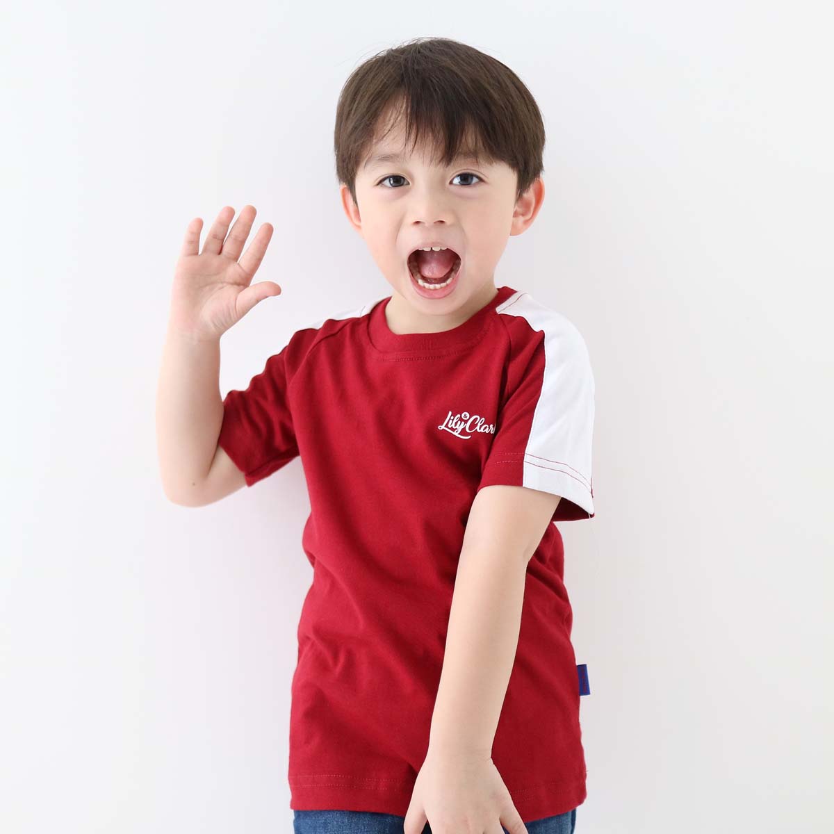 LILY AND CLARK Kaos Anak Keren warna Maroon KLC133-MAROON