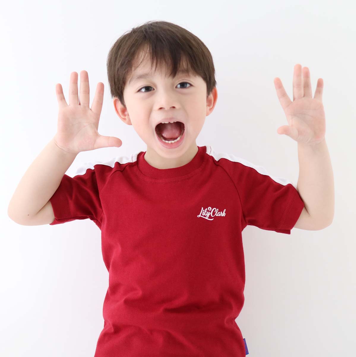 LILY AND CLARK Kaos Anak Keren warna Maroon KLC133-MAROON