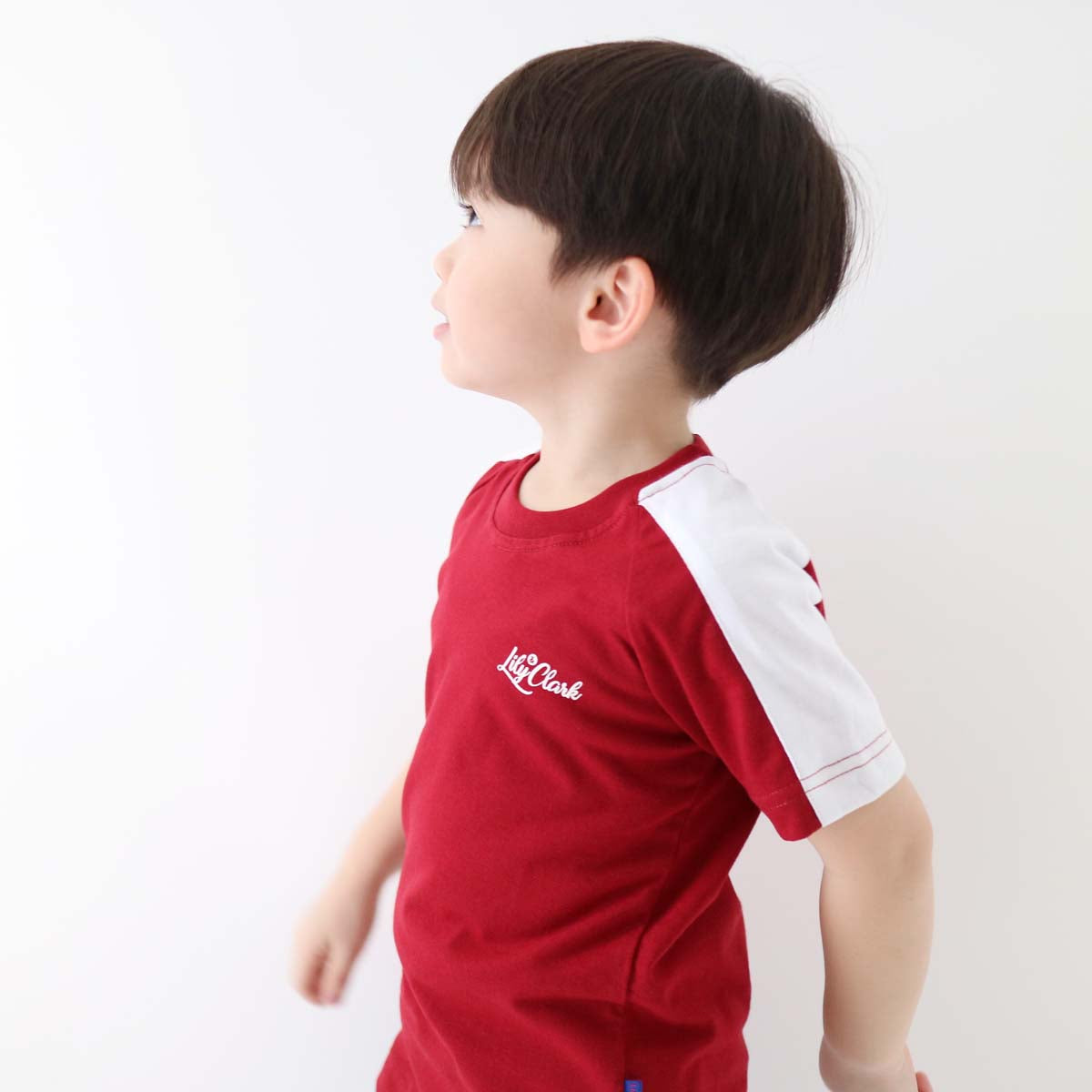 LILY AND CLARK Kaos Anak Keren warna Maroon KLC133-MAROON