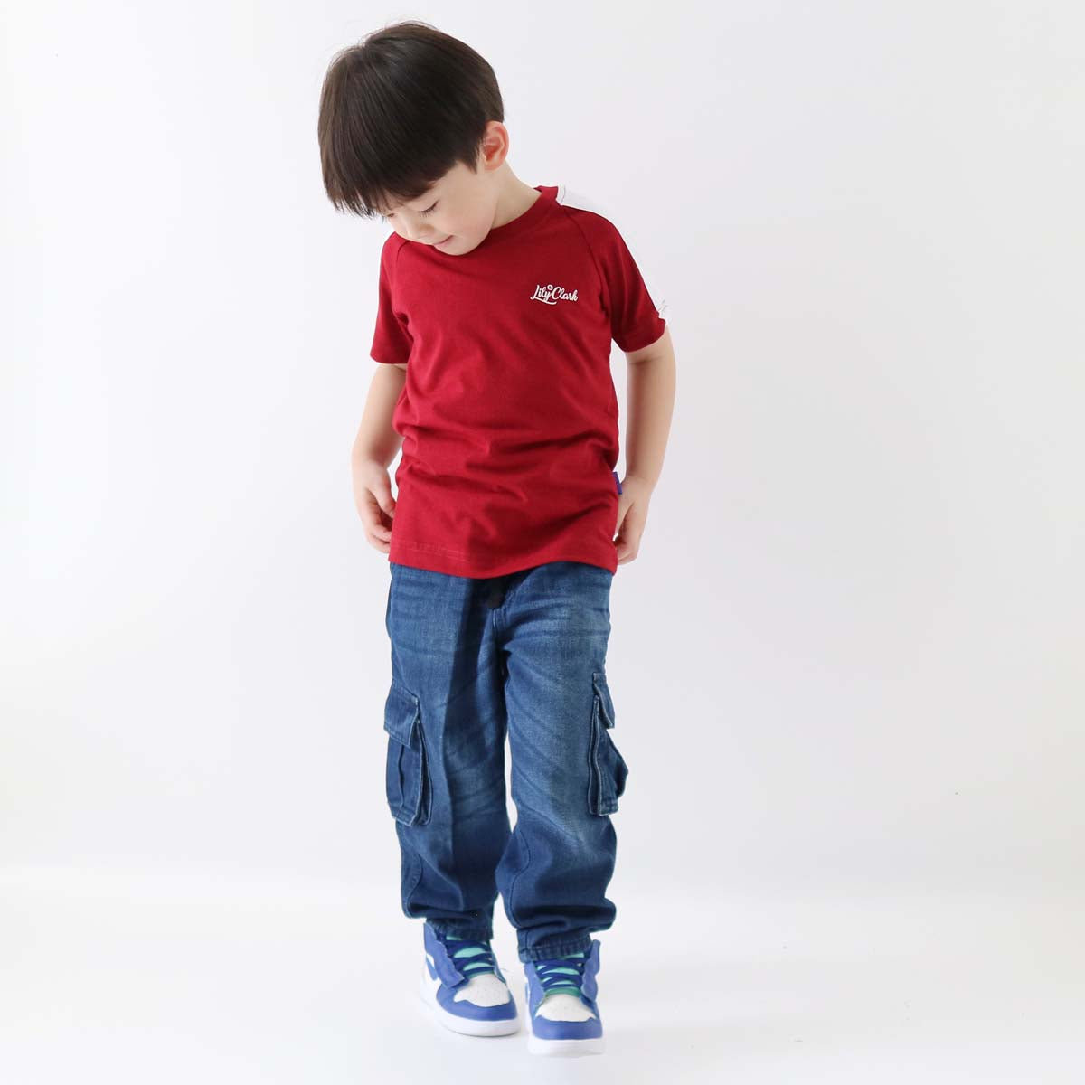 LILY AND CLARK Kaos Anak Keren warna Maroon KLC133-MAROON