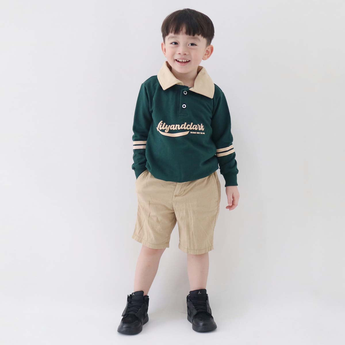 Lily And Clark Sweater Anak ST29-HIJAU