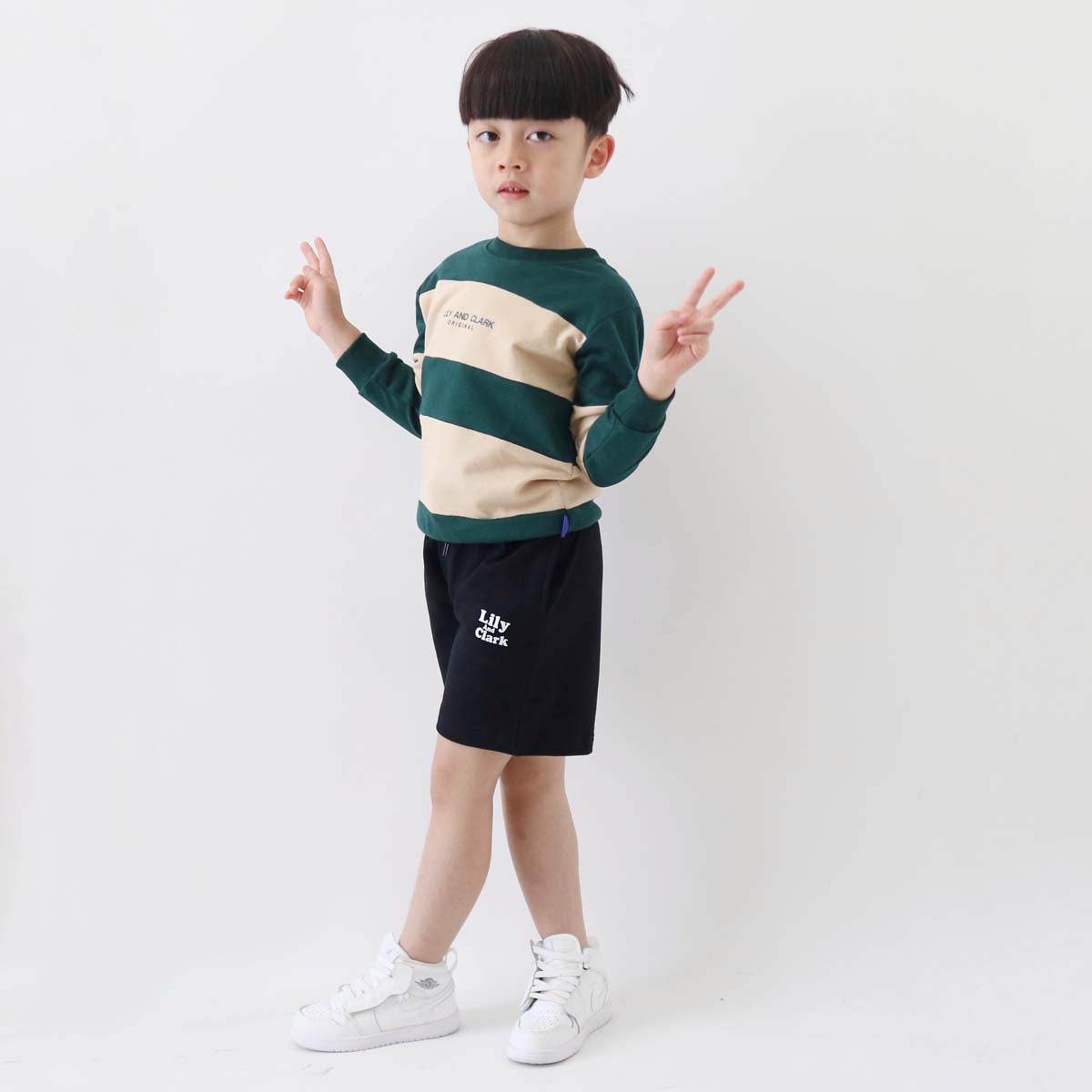 Lily And Clark CELANA BABY TERRY PENDEK BTS02 HITAM