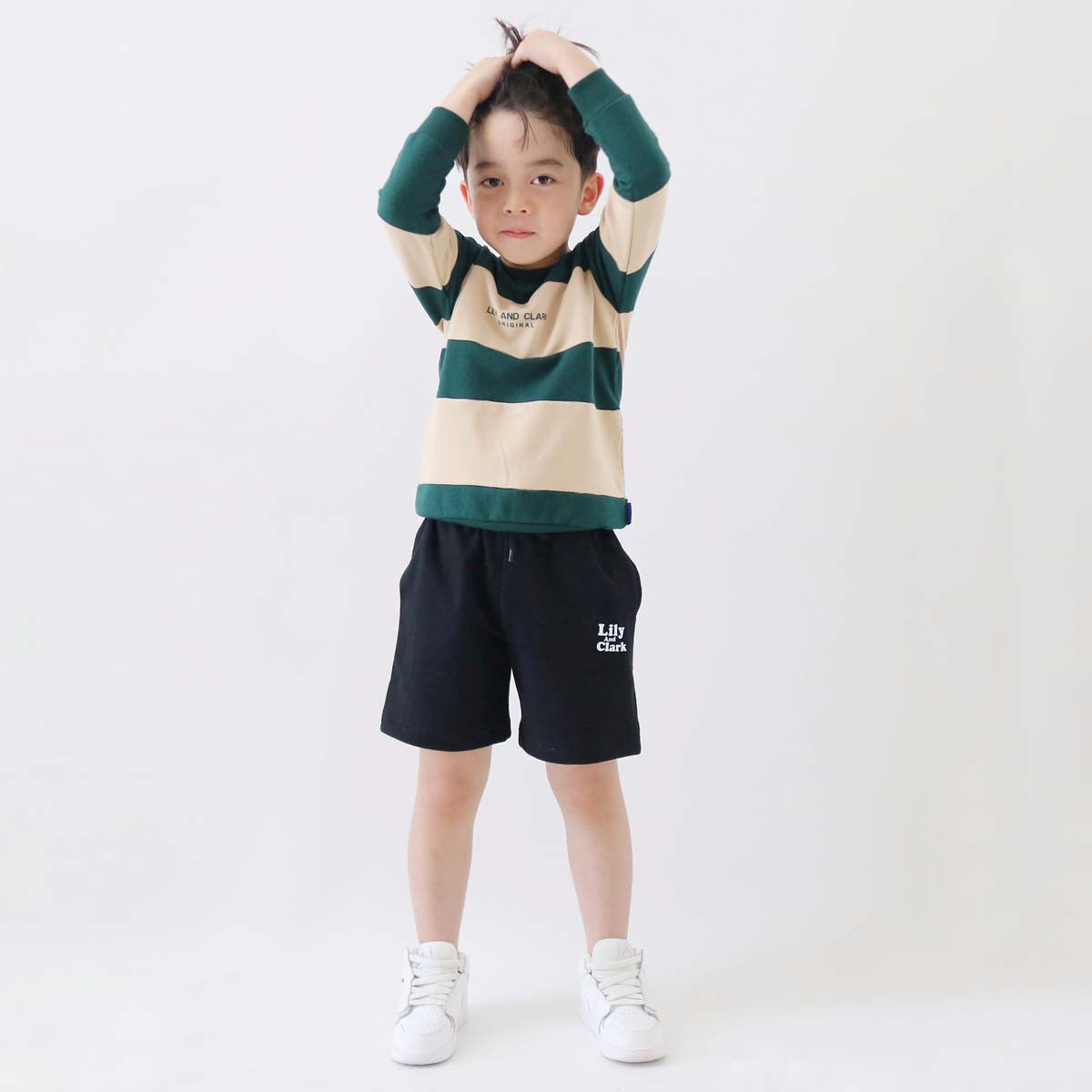Lily And Clark CELANA BABY TERRY PENDEK BTS02 HITAM