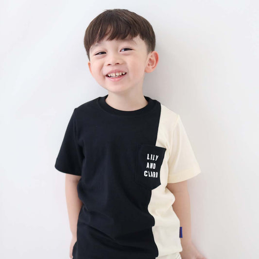Lily And Clak Kaos Anak Unisex Warna Hitam - KLC94-HITAM