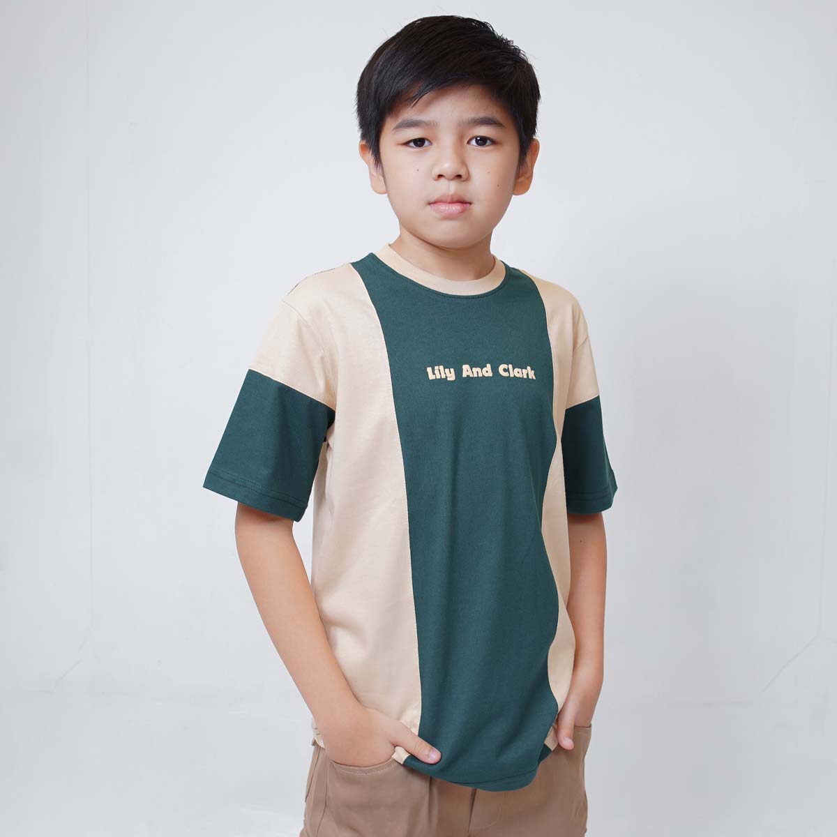 Lily And Clark Kaos Anak Warna Hijau - KLC127-HIJAU