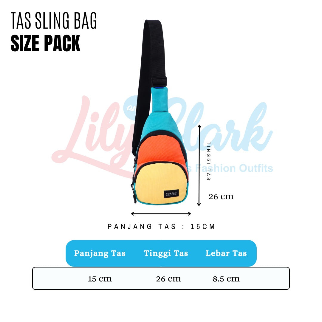 Lily And Clark Tas Selempang Anak Warna Lilac combine - SB08-A6