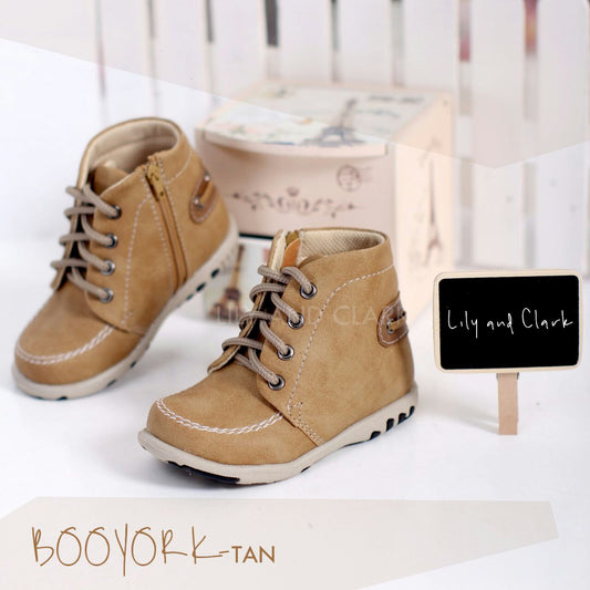 Sepatu Boots Anak Booyork Tan