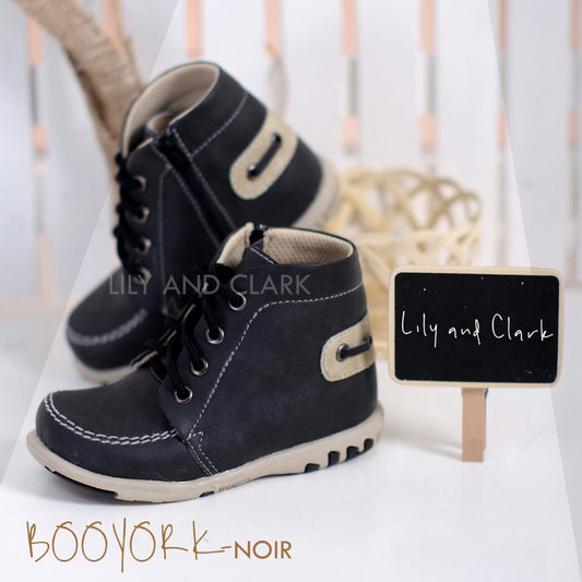 Sepatu Boots Anak Booyork Noir