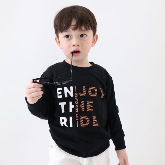 LILY AND CLARK Sweater Anak Stylish warna Hitam ST28