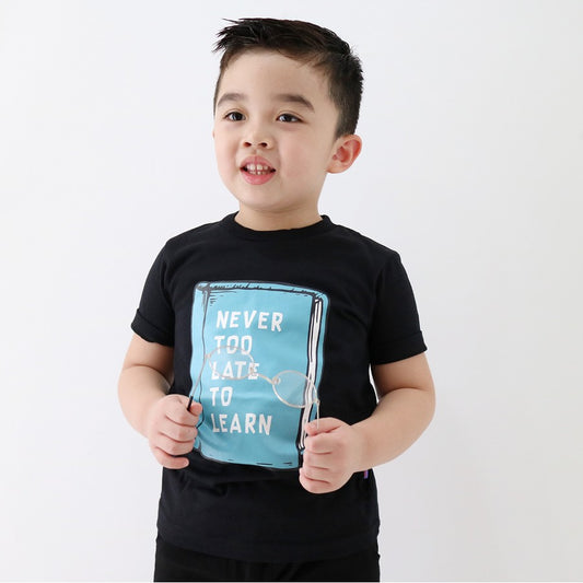 Lily And Clark Kaos Anak Warna Hitam kombinasi KLC13