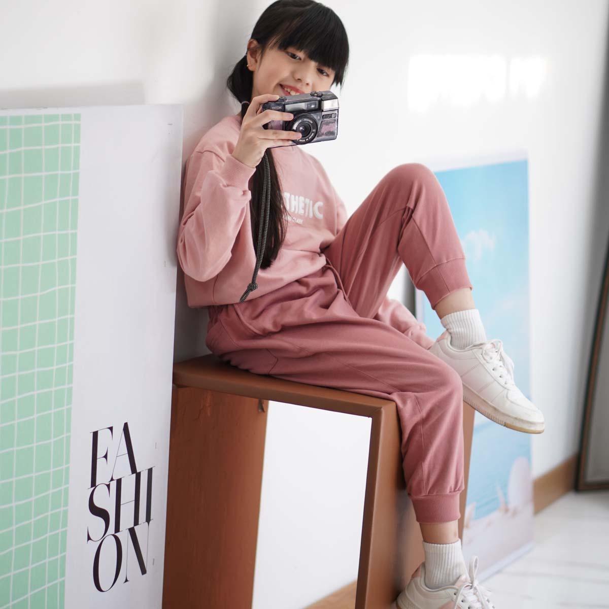 Lily And Clark Celana Panjang Anak Baby Tery Warna Pink Untuk Usia 2-15 Tahun - BTL03