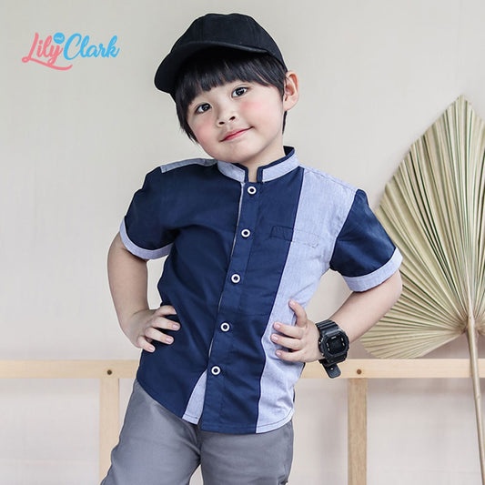 KEMEJA PENDEK KOKO ANAK KKL02