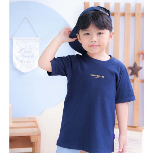 Lily And Clark Kaos Anak Unisex Warna Navy KLC40