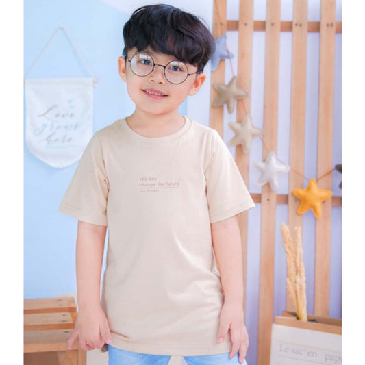 Lily And Clark Kaos Anak Unisex Warna Khaki KLC43